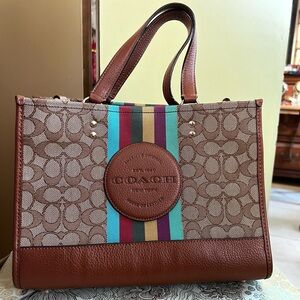 Coach Dempsey Carryall Stripe C5794 PreOwned